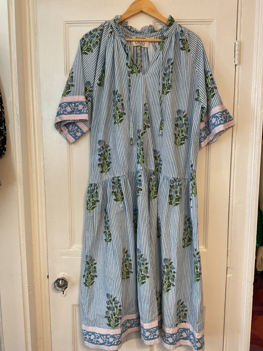 SZ Blockprints Dress L Very Good