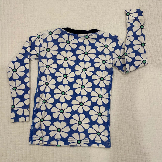 Primary Blueberry Flower Print PJ Top 2-3 Good