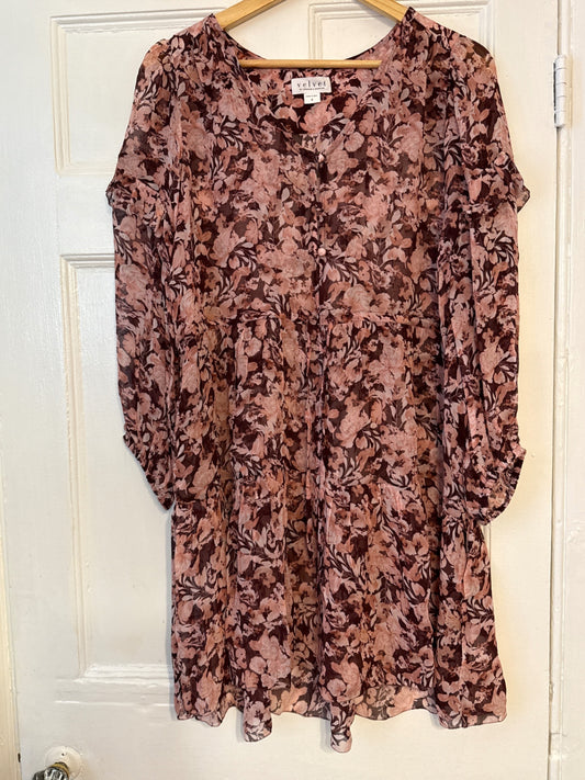 Anthropologie Velvet by Graham Spencer Dress S Very Good