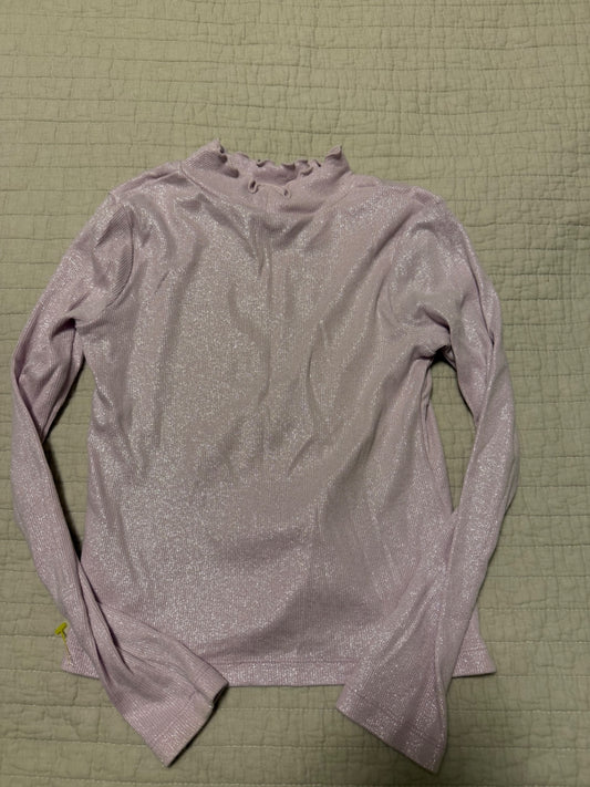 Crewcuts Sweater 7/8 kids Very Good light purple sparkle