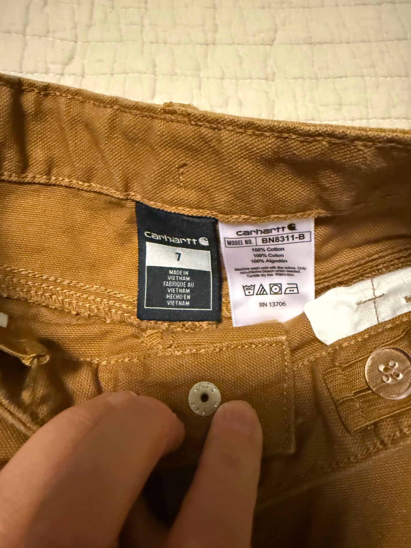 Carhartt Pants 7 kids Very Good