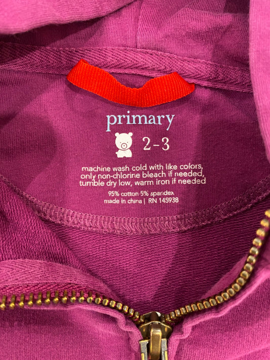 Primary magenta Zip hoodie XS / 2-3 Good