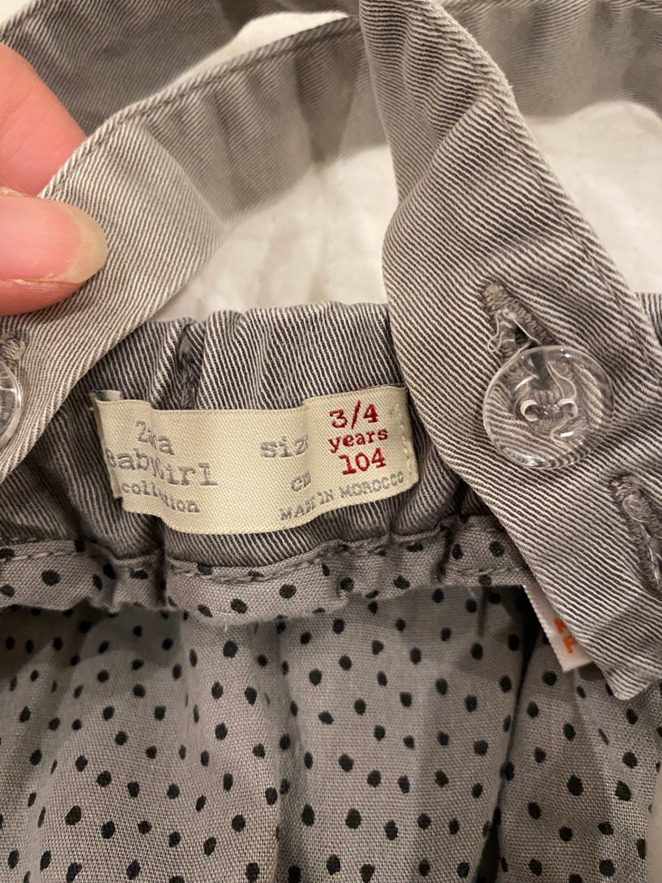 Zara baby girl overalls 3/4 years 104, good