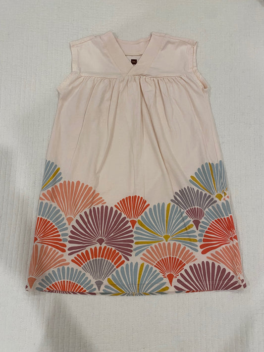Tea Collection Border Graphic Trapeze  Dress, Girls 5 Very Good