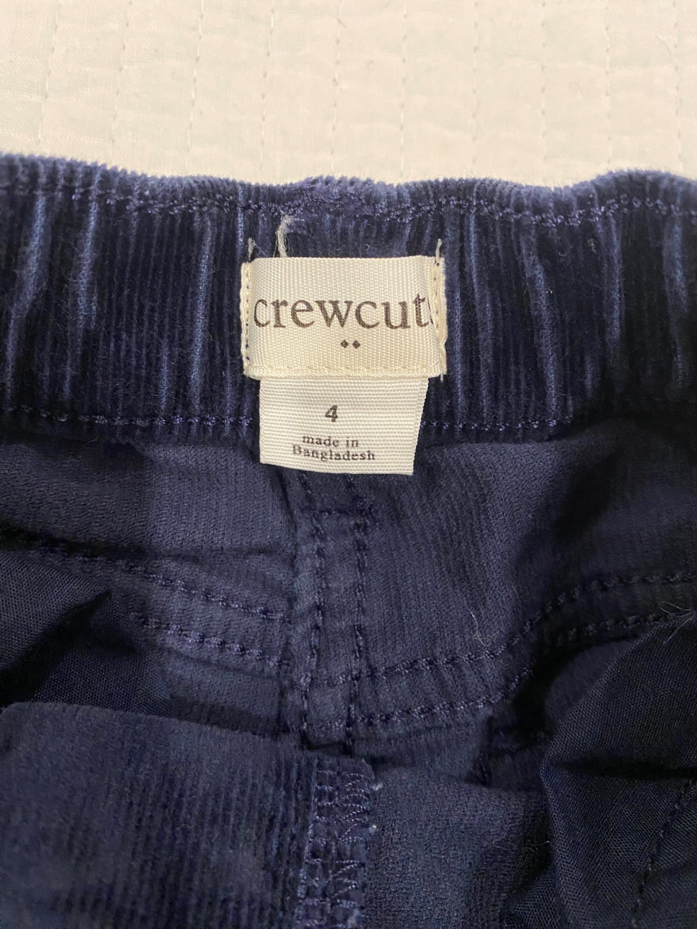 Crewcuts navy corduroy Pants 4 Very Good