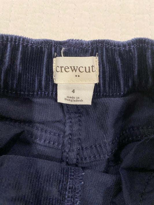 Crewcuts navy corduroy Pants 4 Very Good