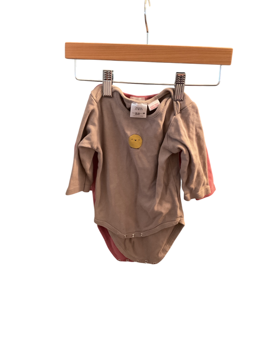 Zara 2 pack Onesie 12-18 months Very Good