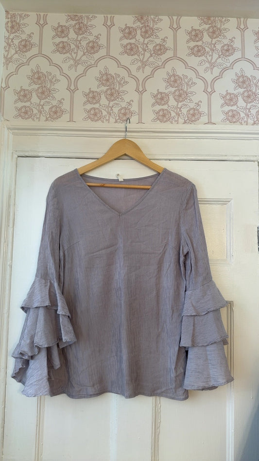 Pink Blush Blouse S Very Good