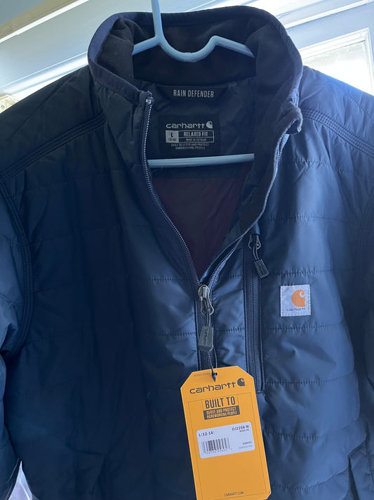 Carhartt Outerwear L New with tags Navy Rain Defender