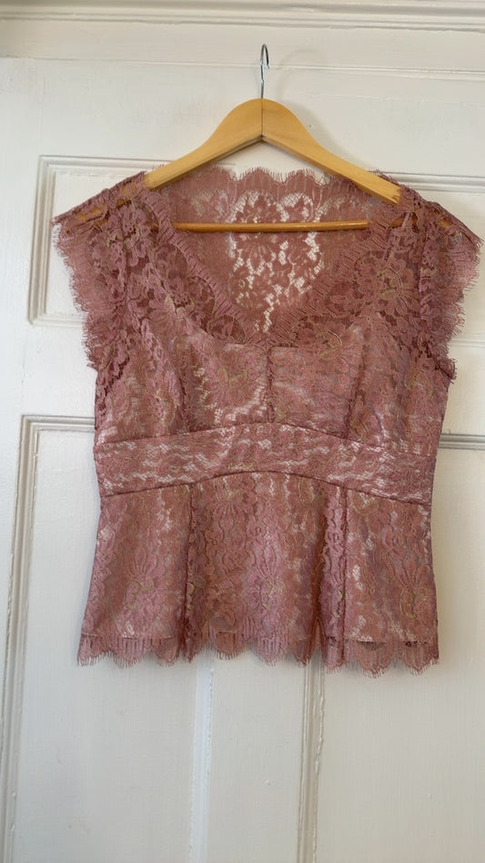 Ann Taylor Top 6P Very Good