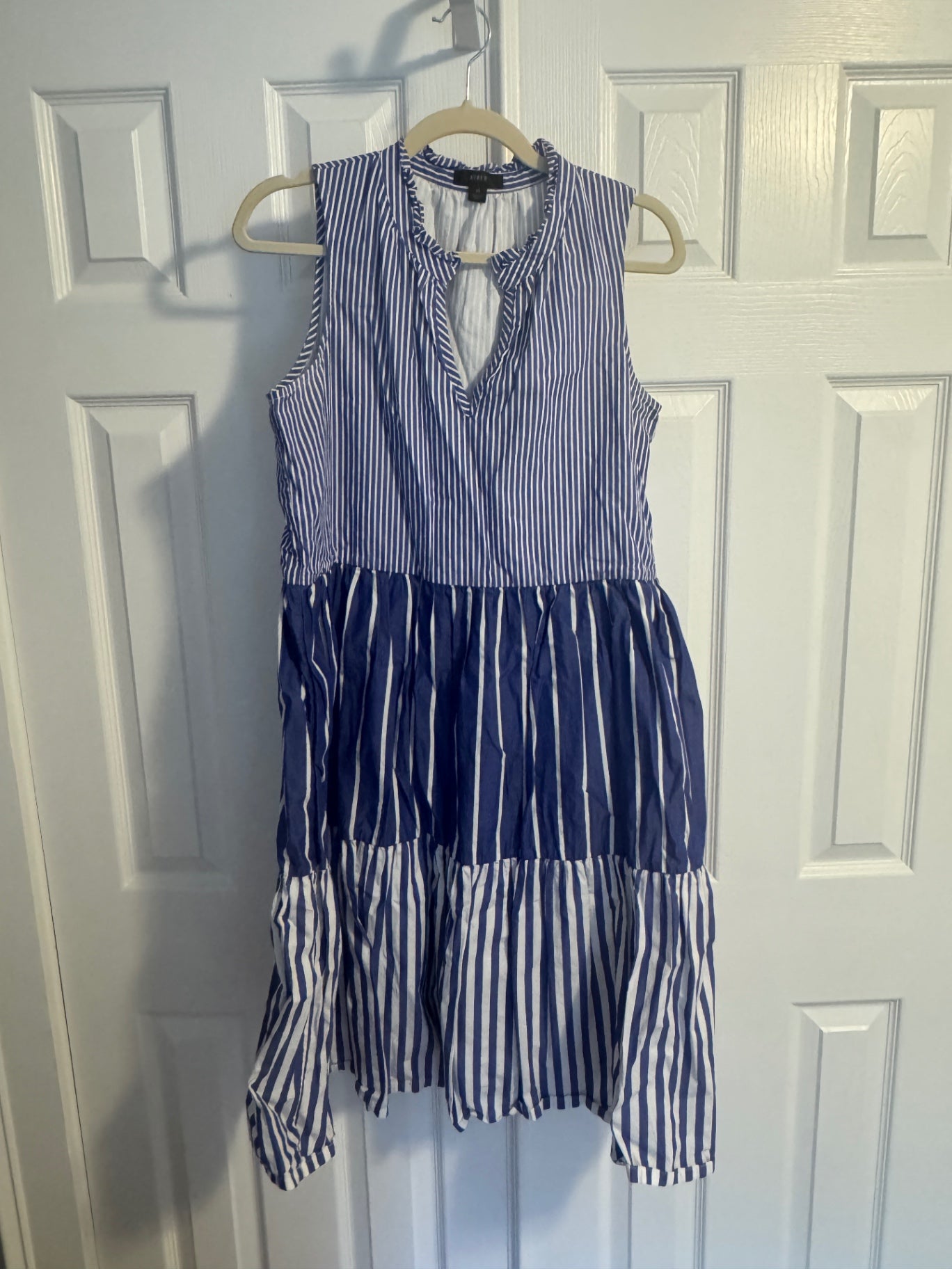 JCrew striped sleeveless dress