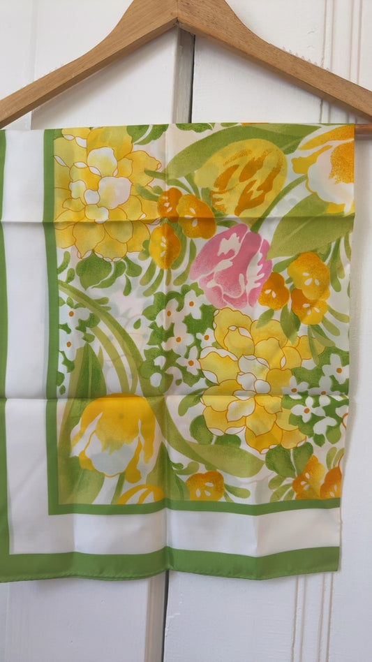 1978 Avon "Burst of Spring" Scarf 