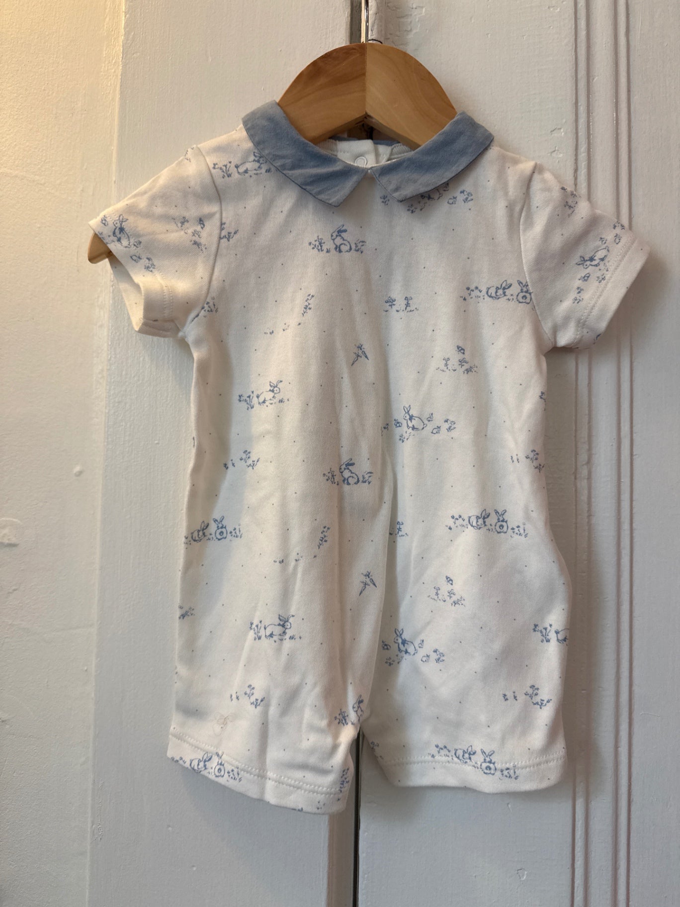 Cyrillic Paris Romper 0-3 mo. New with tags