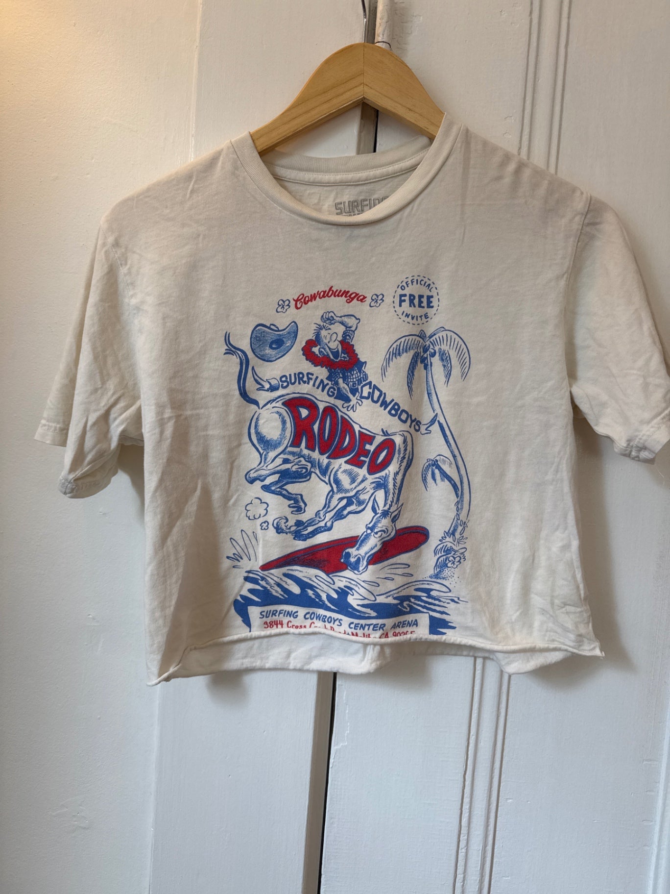 Surfing Cowboys T-Shirt S Very Good