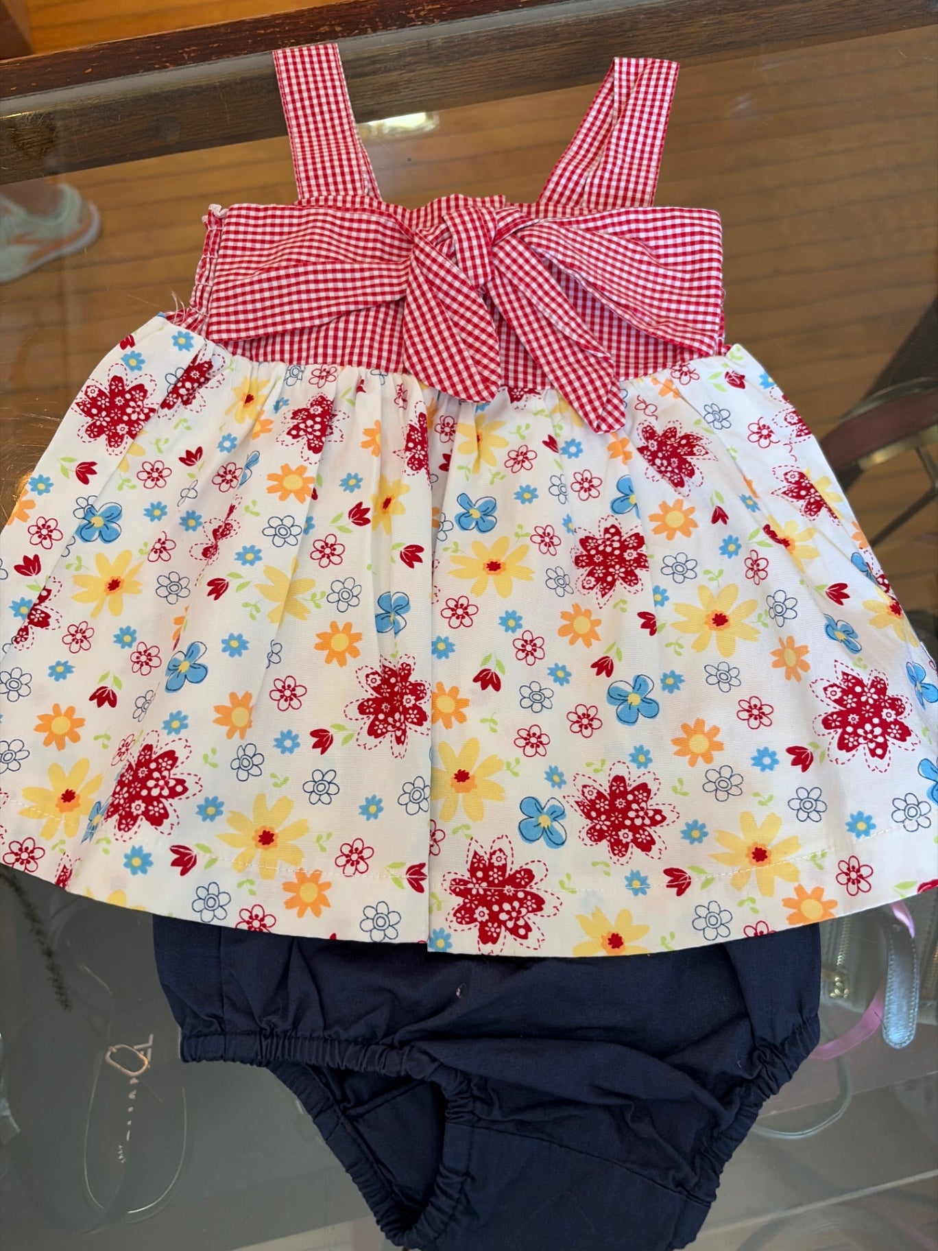 Miniwear Dress with bloomers 18 mo. Very Good