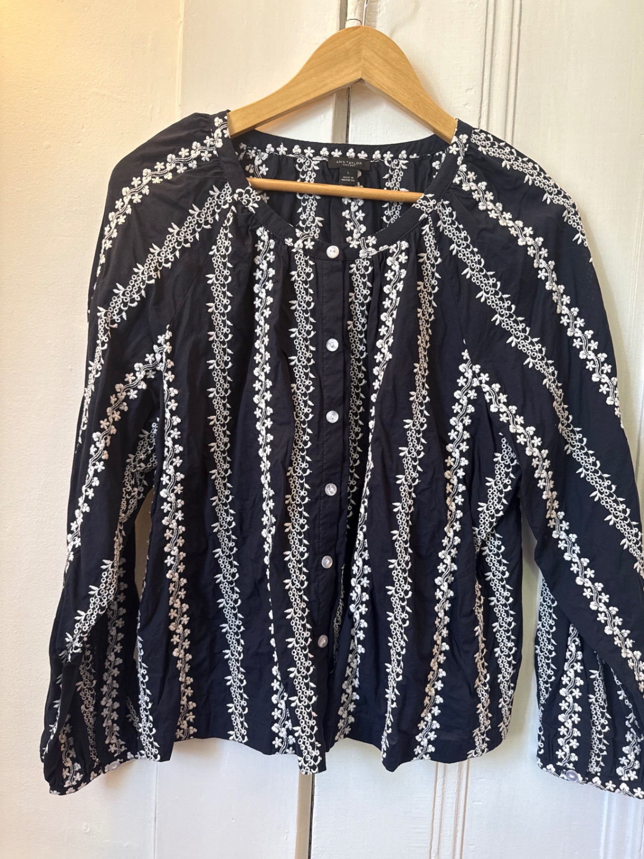 Ann Taylor Factory Shirt L Very Good