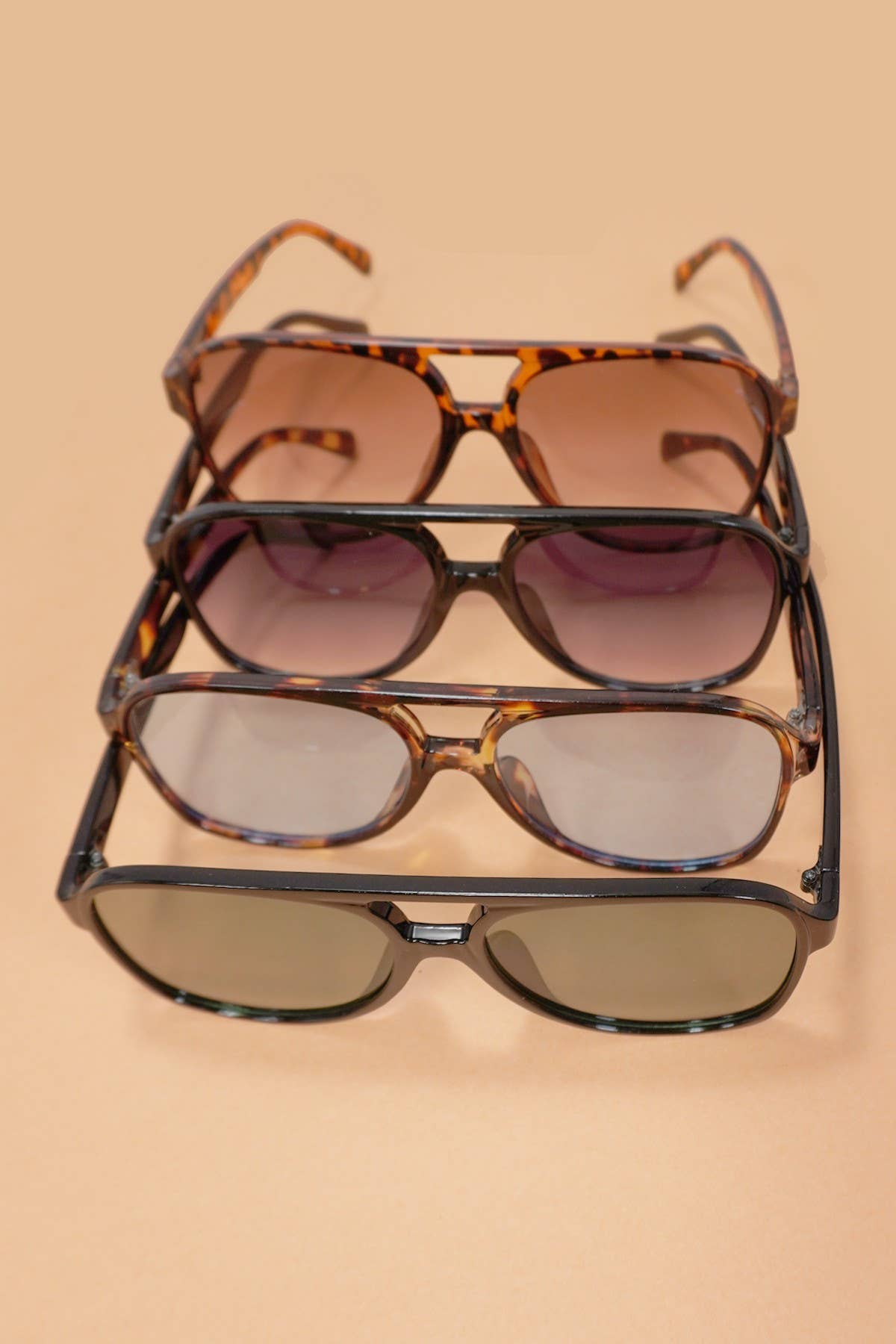 AVIATION ACETATE ASSORTED SUNGLASSES | 40SG815-12 Pack : ASSORTED