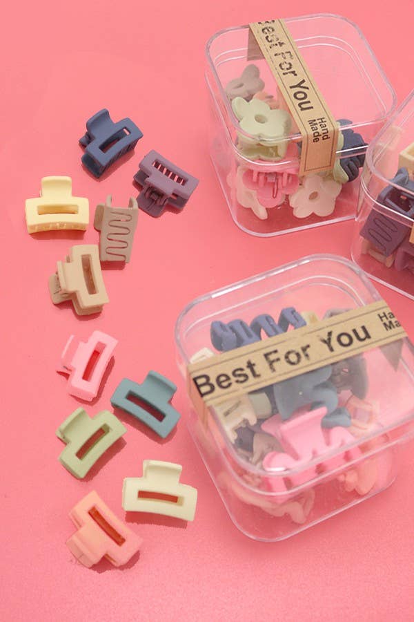 MINI PACK OF 10 FLOWER WAIVY RECTANGLE IN A CASE | 40H842: WAIVY