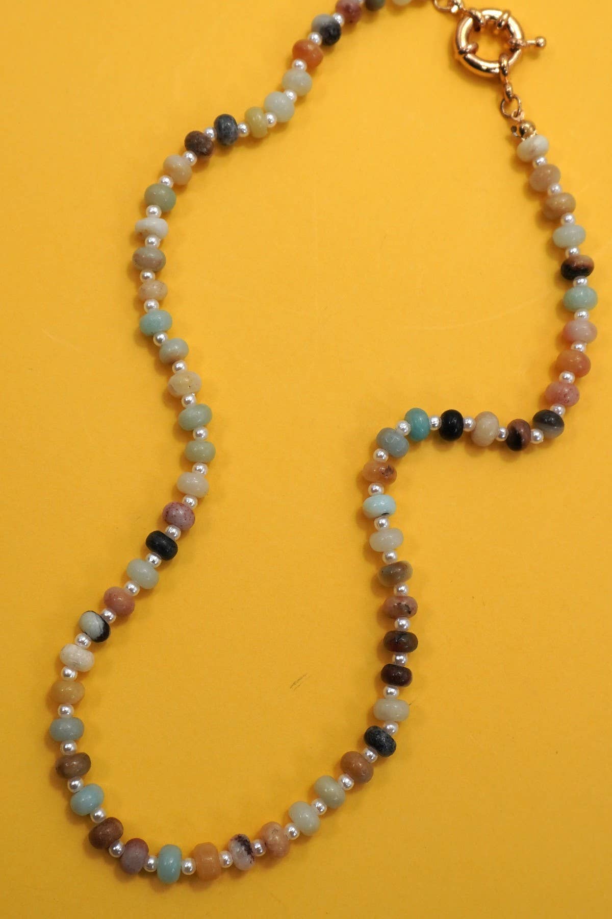 Natural Stone Beaded Necklace