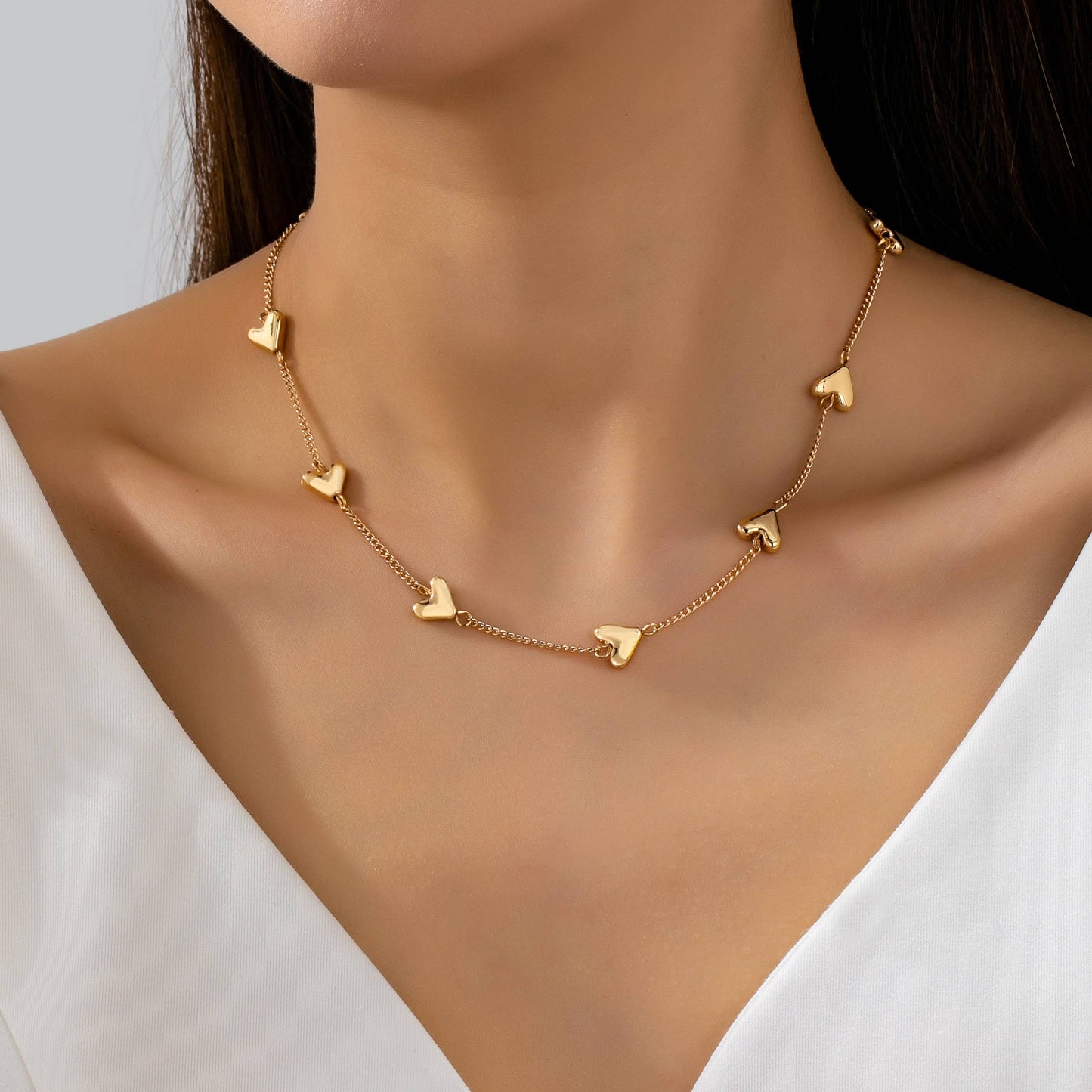 Heart Necklace - gold