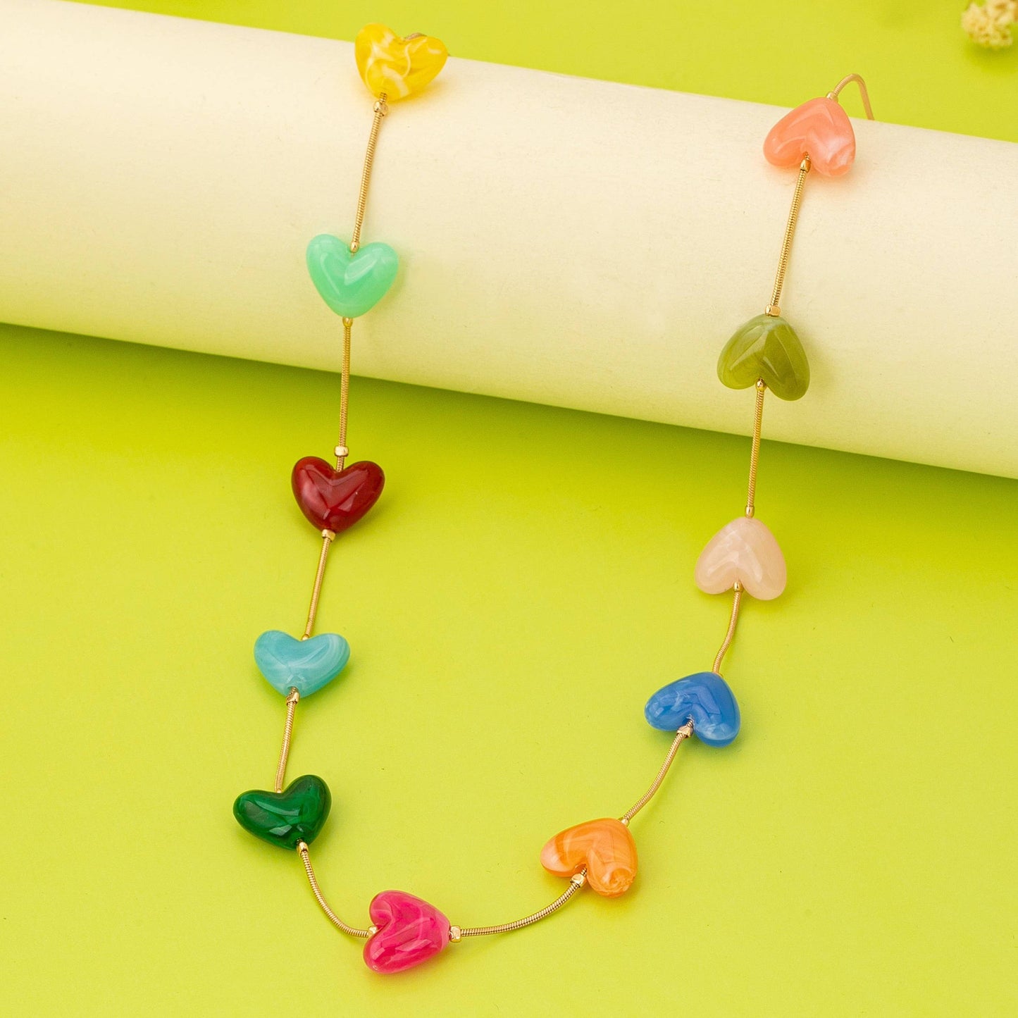 Heart Necklace Multi