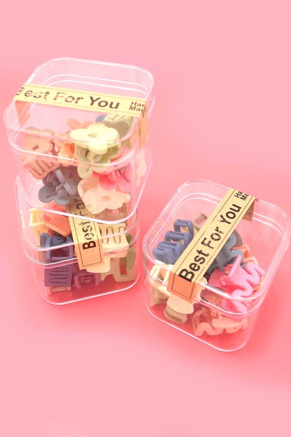 MINI PACK OF 10 FLOWER WAIVY RECTANGLE IN A CASE | 40H842: WAIVY