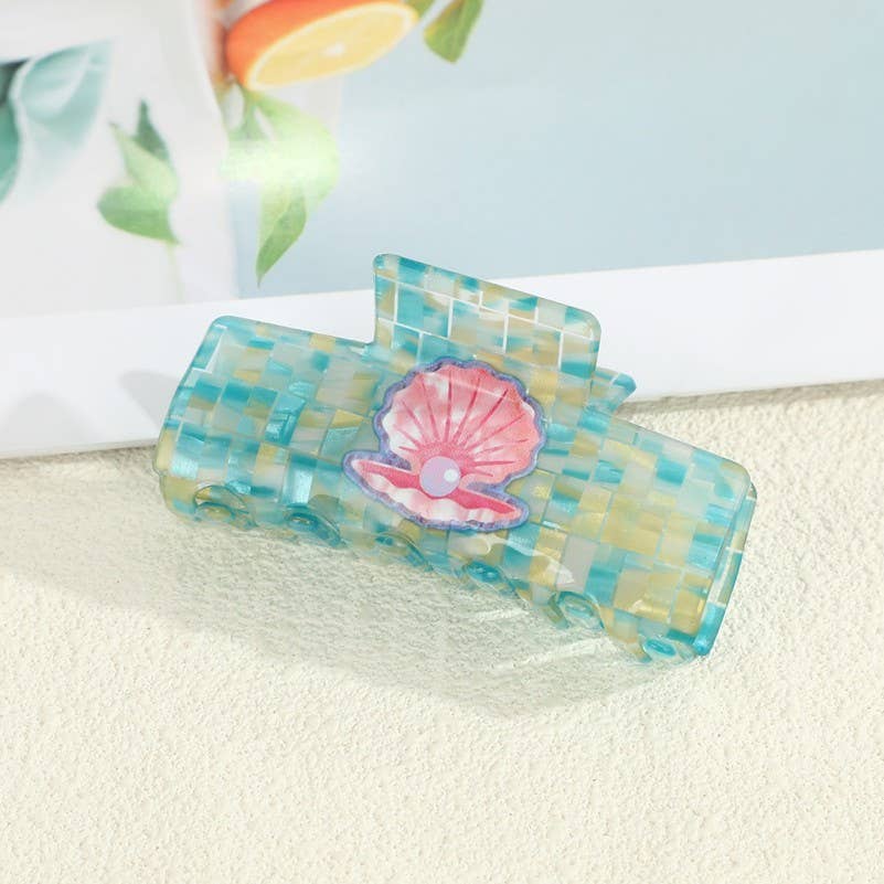 Summer Harvest & Coastal Charm Claw Clips | 40H1068: Oyster