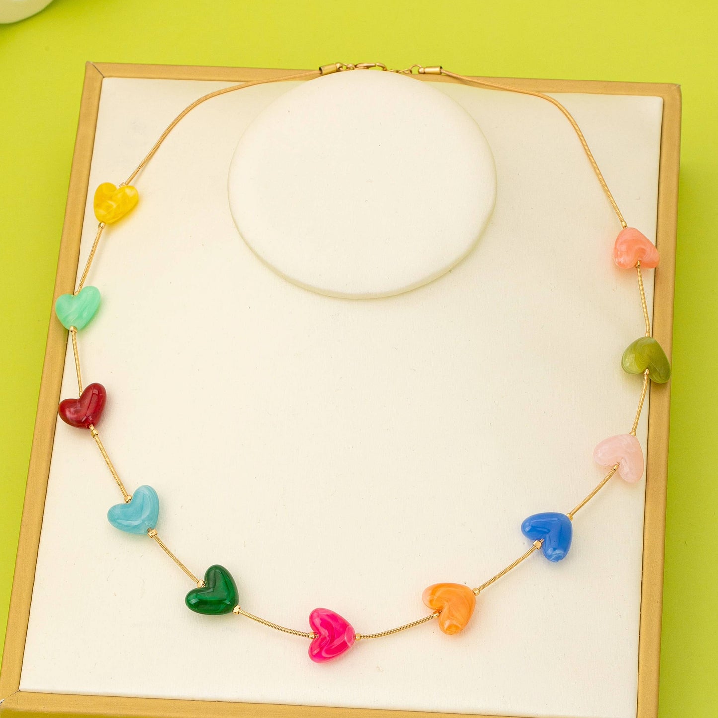 Heart Necklace Multi