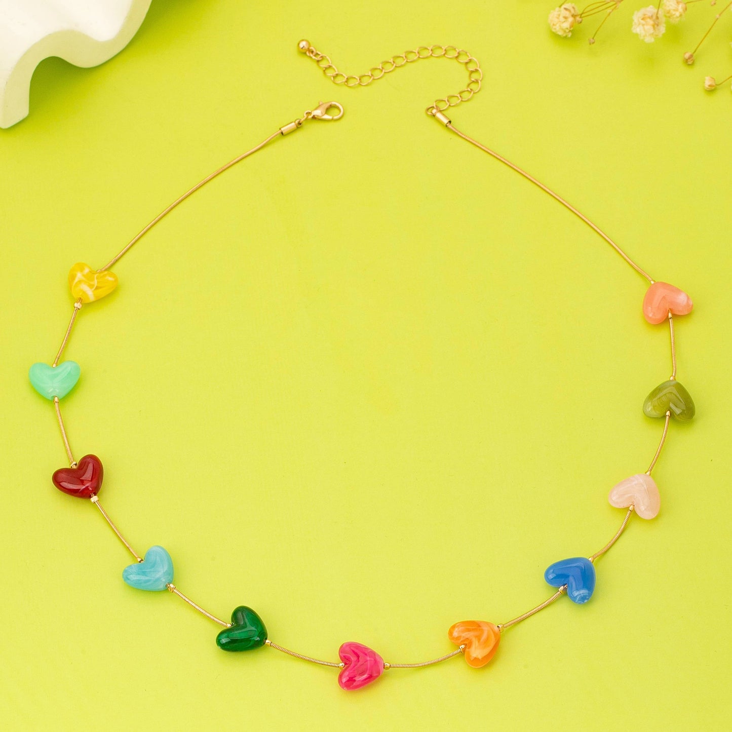 Heart Necklace Multi